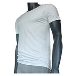 Herren Bambus T-Shirts V-Ausschnitt Apollo weiß - 4