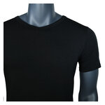 Herren Bambus T-Shirts V-Ausschnitt Apollo schwarz - 6