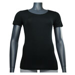 Damen Bambus T-Shirts Rundhals-Ausschnitt Apollo schwarz - 5
