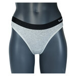 Damen Bambus Tanga Slips Apollo grau melange - 3