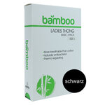 Damen Bambus Tanga Slips Apollo schwarz - 2