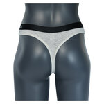 Damen Bambus Tanga Slips Apollo grau melange - 5