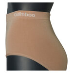 Bambus Damen-Slips hoch tailliert nahtlos Apollo hautfarben beige - 6
