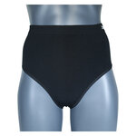 Bambus Damen-Slips hoch tailliert nahtlos Apollo schwarz - 4