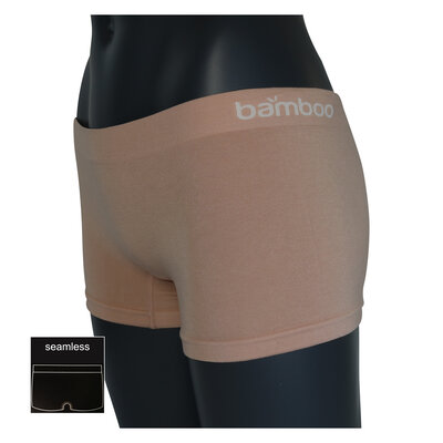 Damen Bambus HIPSTER Shorties nahtlos Apollo hautfarben beige