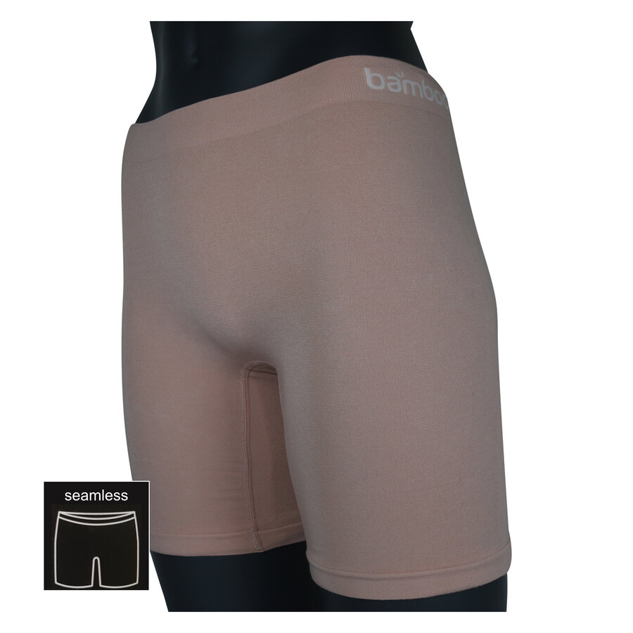 Damen Bambus Langbein Slips nahtlos Apollo hautfarben beige