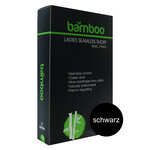 Damen Bambus Langbein Slips nahtlos Apollo schwarz - 2