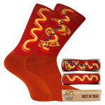 Hot Dog Motiv-Socken in Geschenk-Pappschachtel Apollo - 1
