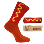 Hot Dog Motiv-Socken in Geschenk-Pappschachtel Apollo - 6