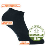 BIO-Baumwolle Sneakersocken Apollo schwarz - 2