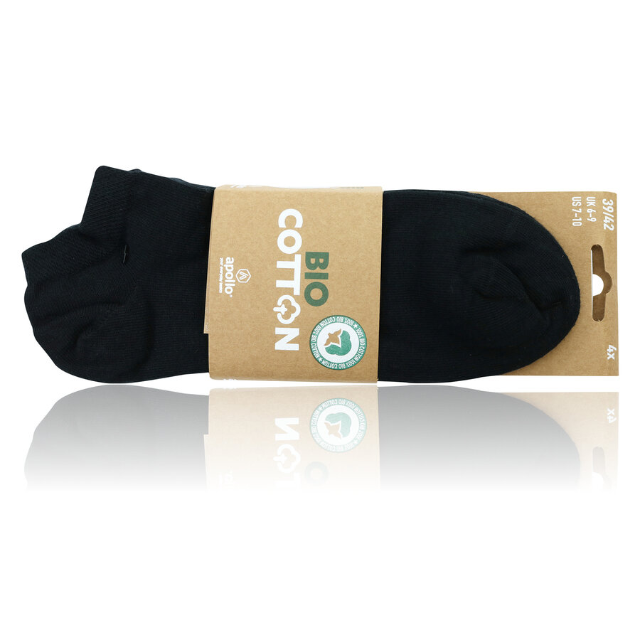 Baumwoll-Sneakersocken Apollo schwarz - 2