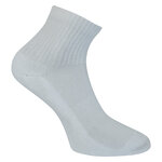 GOTS Bio Sport-Kurzsocken -save the world- weiß - 1