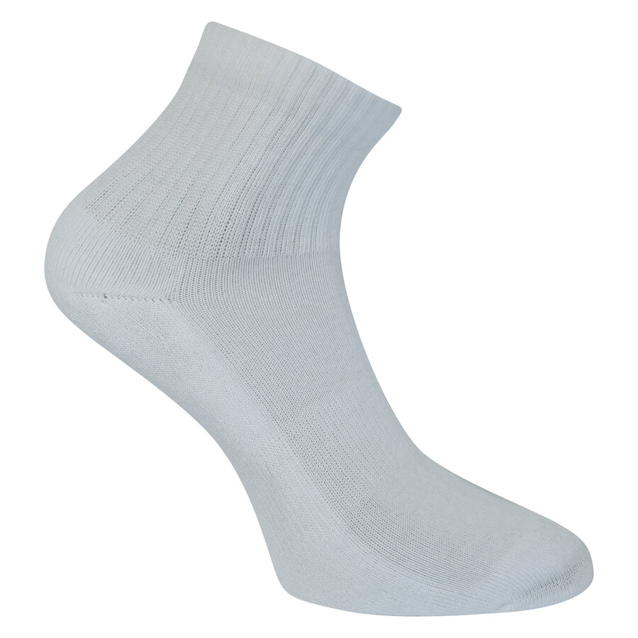 GOTS Bio Sport-Kurzsocken -save the world- weiß