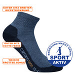 Kinder Kurz-Sportsocken camano PRO TEX navy-marine-blau - 2