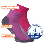 Kinder kurze Sportsocken camano PRO TEX pink-mix - 2