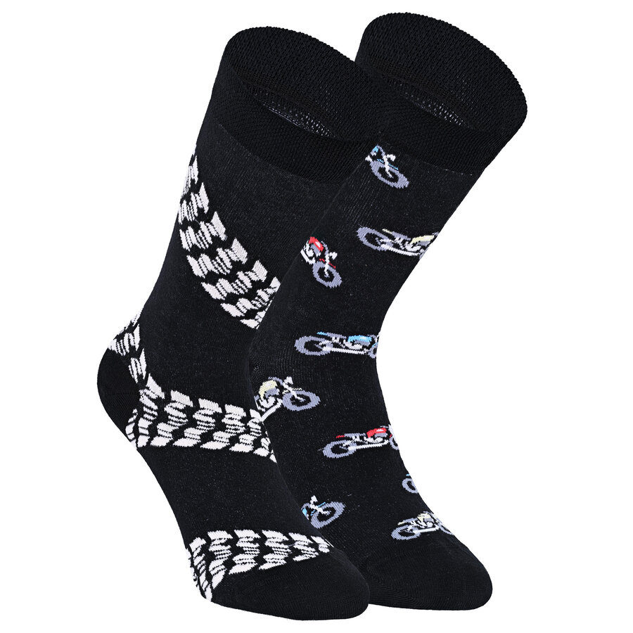 Motorrad Biker Motivsocken nicht lustig