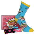 Super-Mama Damensocken Best Mom Ever Geschenkbox Apollo - 9
