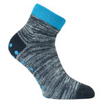 Kinder Kurz-Kuschelsocken ABS Antirutschnoppen camano anthrazit-türkis - 6