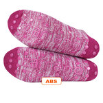 Kinder Kurz-Kuschelsocken ABS Antirutschnoppen camano berry-pink - 4