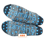Kinder Kurz-Kuschelsocken ABS Antirutschnoppen camano anthrazit-türkis - 4