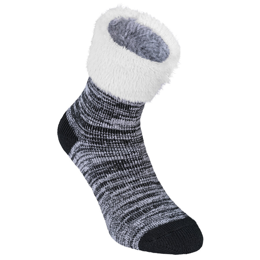 Dicke Damen-Kuschelsocken camano antrazit melange - 4