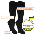 Bundeswehr Kniestrümpfe Merino-Wolle Made in Germany schwarz - 2