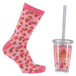 Smoothie Motiv Socken in Smoothie-Becher Apollo - 3
