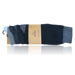 Jeans-Herrensocken Baumwolle Apollo rot blau - 5
