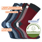 Jeans-Herrensocken Baumwolle Apollo rot blau - 2