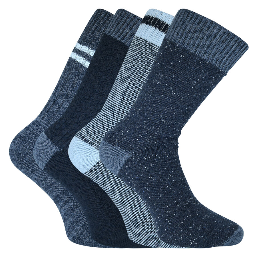 Jeans-Herrensocken Baumwolle Apollo rot blau - 6