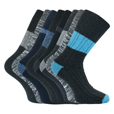 Jeans-Herrensocken Baumwolle Apollo melange-mix