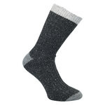 Herren-Wollsocken grobgestrickt Apollo grau-mix - 10