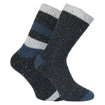 Herren-Wollsocken grobgestrickt Apollo grau-mix - 7