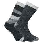 Herren-Wollsocken grobgestrickt Apollo grau-mix - 8