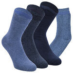 Dicke Stiefelsocken Baumwolle Apollo blau-mix - 1