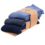 Dicke Stiefelsocken Baumwolle Apollo blau-mix - 3