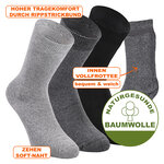 Dicke Stiefelsocken Baumwolle Apollo grau-mix - 2