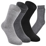 Dicke Stiefelsocken Baumwolle Apollo grau-mix - 1