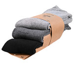 Dicke Stiefelsocken Baumwolle Apollo grau-mix - 3