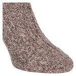 100% Wollsocken mit Alpaka natur-melange-mix - 3