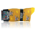 Lustige Motiv-Socken mit Käse fängt man Mäuse - 20