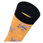 Lustige Motiv-Socken mit Käse fängt man Mäuse - 7