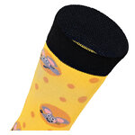Lustige Motiv-Socken mit Käse fängt man Mäuse - 3