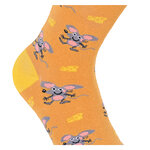 Lustige Motiv-Socken mit Käse fängt man Mäuse - 4