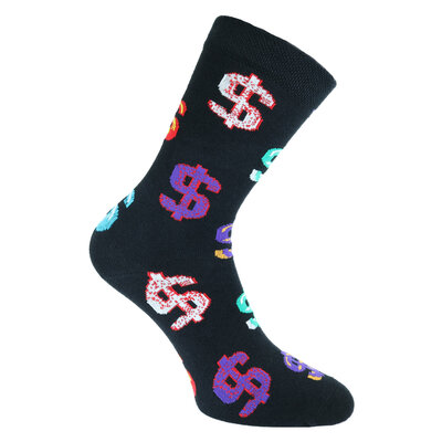 Dollar Motiv Socken Baumwolle
