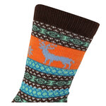 Wohlfühl-Hygge Socken mit Wolle Rentier-Motive - 35