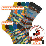 Wohlfühl-Hygge Socken mit Wolle Rentier-Motive - 30