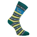 Wohlfühl-Hygge Socken mit Wolle Rentier-Motive - 40