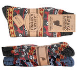 Merino-Alpakawolle Socken Peru-Anden-Motive - 6