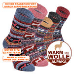 Merino-Alpakawolle Socken Peru-Anden-Motive - 18